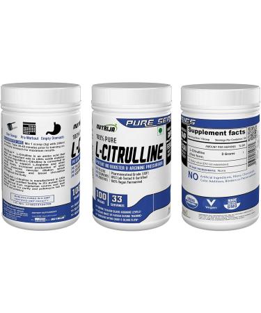 L-Citrulline 100g Unflavoured - Premium Pure Supplement for Enhanced Performance | International Shipping Available - Buy Online on GoSupps.com