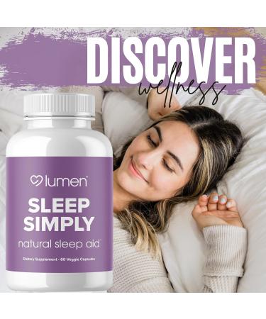 Lumen Naturals Sleep Aid for Adults Herbal Supplement with Melatonin Valerian Root Magnesium Deep Sleep Support to Promote Calm Deep Sleeping for Better Rest - 60 Capsules 60 Count (Pack of 1) - Buy Online on GoSupps.com