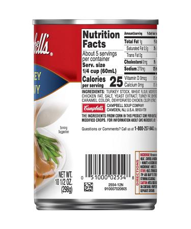 Campbell's Turkey Gravy 10.5oz - Rich and Flavorful Turkey Gravy - Buy Online on GoSupps.com