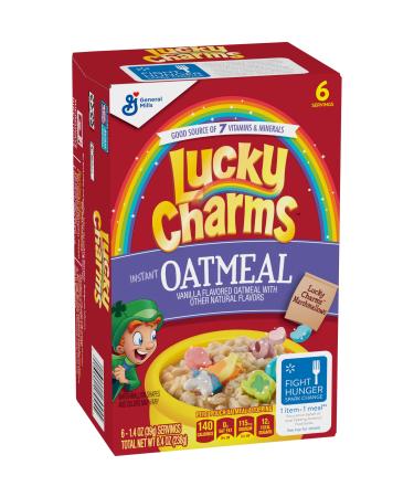 Lucky Charms Oatmeal, 8.4 oz, 6 Count