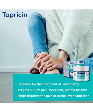 Topricin Foot Pain Relief Cream 4 oz | Fast Acting Pain Relief Rub - Shop Internationally - Buy Online on GoSupps.com