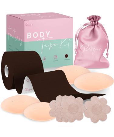 Chest Brace Kit Achieve Chest Brace Lift & Contour | Sticky Tape Waterproof Sweat-Proof Bob Tape
