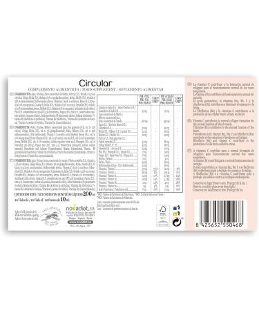 NOVA DIET Novadiet Pack of 20 circular bottles with Rusco Routine Blueberry Horse Chestnut Meliloto Ginkgo Helps venous circulation reduces swelling and heaviness in tired legs - Buy Online on GoSupps.com