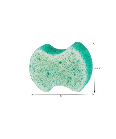 Spongeables Pedi-Scrub Foot Buffer with Peppermint and Tea Tree Oil, 20+ Washes, 2oz Sponge - Mint Scent - Green (S157a6-aMZ) - Buy Online on GoSupps.com