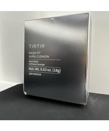 TIRTIR Fond De Teint Mask Fit Aura Silver Cushion Finition Semi-Brillante Couverture Naturelle Hydratant L ger (Taille Normale 0 63 Fl Oz) Moka 25N - Buy Online on GoSupps.com