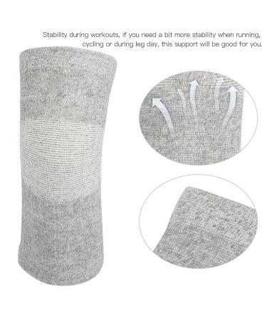 Buy Bamboo Charcoal Knee Pads | Fibre Stretch Compression Knee Pads for Joint Pain Relief - International Shipping Available - Buy Online on GoSupps.com