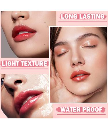 Cahiuyoa Korean Lip Tint Stain Set - Long Lasting, Moisturizing, Waterproof - High Pigment, Multi-use Lip & Cheek Tint - Natural Makeup - 2 Pack (01+02) - Buy Online on GoSupps.com