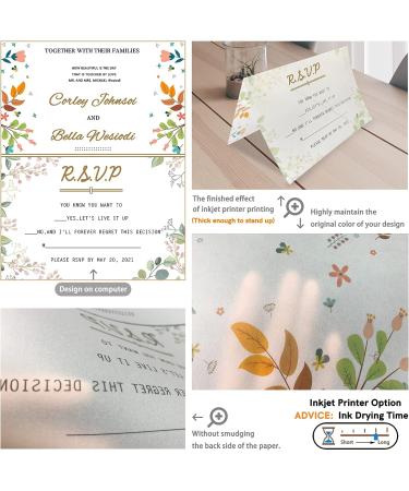 Thick Translucent Vellum Paper  Oplymio 90 Sheets 167GSM 8.5 x 11 inches Printable Vellum Paper for Invitations  Wedding  Junk Journal  Planner - Buy Online on GoSupps.com