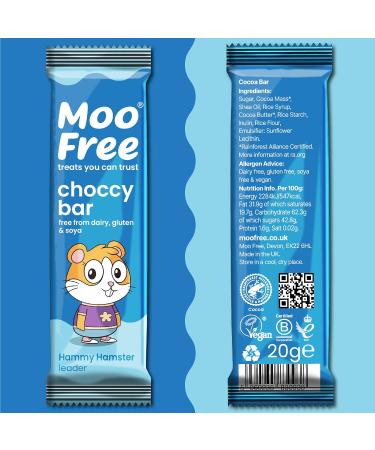  GBCC Moo Free Natural Original Pack of 10 mini milk chocolate bars dairy-free and vegan 20g - Buy Online on GoSupps.com