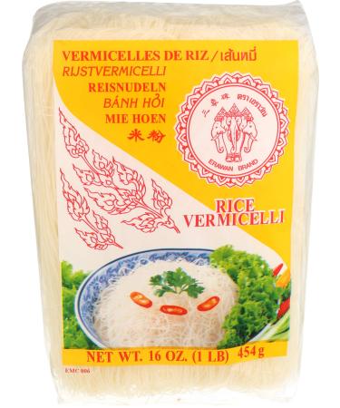 ERAWAN Vermicelli Rice Noodles, 16 OZ 1 Pound (Pack of 1)