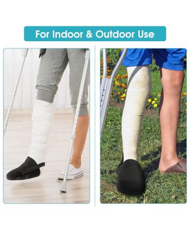 Gypsum Socks for Plaster Foot | Adjustable Toe Cover & Anti-Slide Belt | Warm Rehabilitation Foot Cover in Black - Buy Online on GoSupps.com