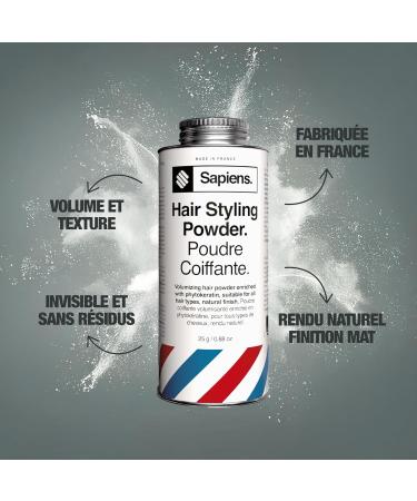  Sapiens Sapiens Volume Hair Powder 25g - Natural Matte Finish - Hair Powder for Men - Volume & Texture - Invisible & No Residue - Nat - Buy Online on GoSupps.com