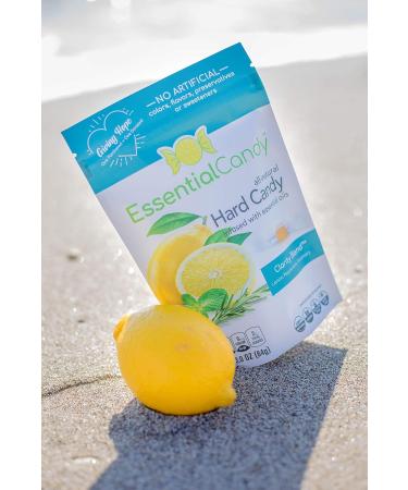 Organic Clarity Blend Hard Candy - Seasonal Allergy Relief - Lemon Lime Peppermint Lavender - 24 Count Pack - Gluten-Free, Non-GMO, Vegan - Buy Online on GoSupps.com