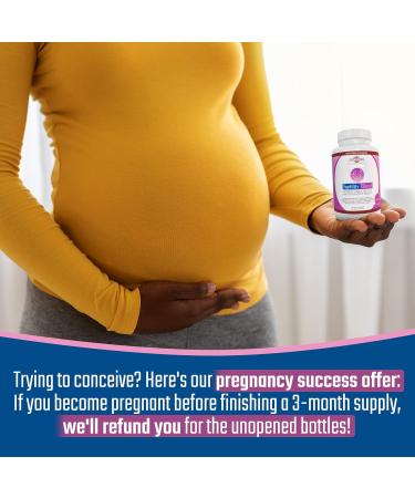 Daily Wellness Fertility Blend for Women - 2 Pack 90 Count - Fertility and Conception Support Vitamins for Women - Prenatal and Progesterone Supplements - Cycle Support and Conception Pills - Buy Online on GoSupps.com