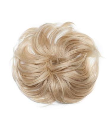 Thick 80g Large Hair Tie Extensions - Voluminous Messy Bun Updos | Realistic Brown & Blonde Highlight Hair Extensions - Buy Online on GoSupps.com