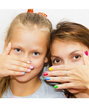 120 Pieces Kids Press on Nails | Sweet Pattern Fake Nails for Girls | Full Cover False Fingernails for Children | Nail Decoration Set - Buy Online on GoSupps.com