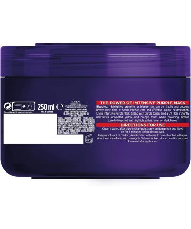 L'Oreal Paris Elvive Colour Protect Anti-Brassiness Purple Mask 250ml - Pack of 1 - Buy Online on GoSupps.com