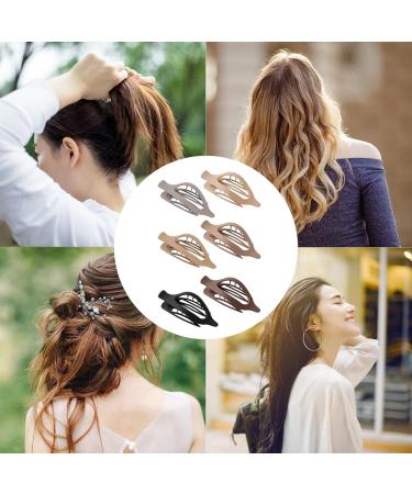 Flat Hair Clips Flat Clips - Vintage Side Slide Hair Clip 6 Pieces Side Alligator Hair Clips Strong Hold Oval Hair Clips Jaw Clips Duckbill Hair Clips Accessories Single-Coloured - Buy Online on GoSupps.com