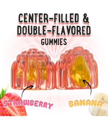 OH MY CHEWY Magnesium Gummies Bundle 2 Bottles (60 Each) Strawberry Banana & Peach Mango - Buy Online on GoSupps.com