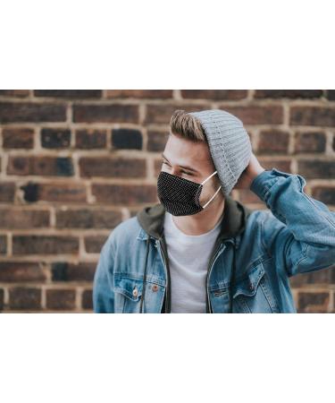 BAF Community Masks for Teens - Unisex Washable Cotton Masks - 2 Pack | Stylish & Comfortable Nose Protection - 14cm Wide Black Design - Buy Online on GoSupps.com