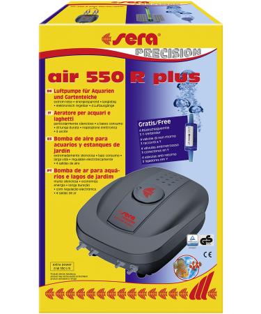 sera 8816 air 550 R Plus - air pump for medium-sized large aquariums and ponds - - electronic control white air 550R