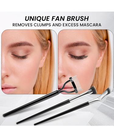 Simarro 3Pcs Eyelash Brush Set | Angle Brush & Steel Tooth Comb for Natural Lifted Lashes & Eyebrows - Portable Makeup Tools for Women & Girls - Buy Online on GoSupps.com