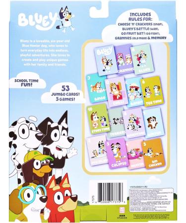 Bluey 5-in-1 Card Games Set with School Friends - 17375 Multicolor - Buy Online on GoSupps.com