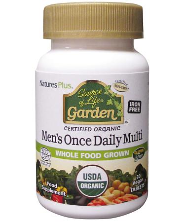 Nature's Plus Source of Life Garden Men's Once Daily Multi 30 Vegan Tablets
