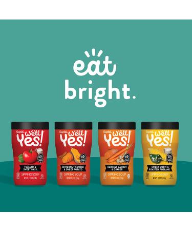 Campbell's Sipping Soup Vegetable Soup On The Go Tomato & Sweet Basil 89.6 Oz - Pack of 8 - Buy Online on GoSupps.com