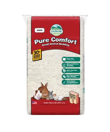 Oxbow Pure Comfort Small Animal Bedding - Odor & Moisture Absorbent, Dust-Free Bedding for Small Animals White 36 Liter