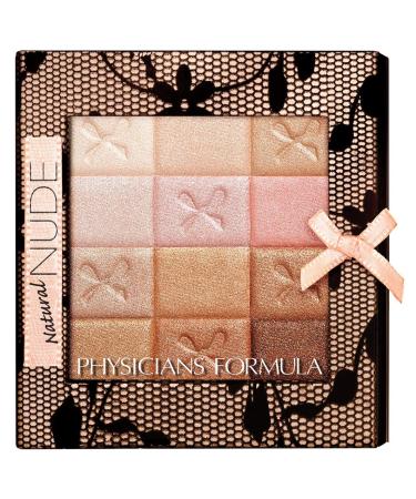 Physicians Formula Shimmer Strips All-In-1 Custom Nude Palette For Face & Eyes Natural Nude 0.26 oz (7.5 g)