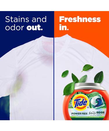Buy Tide Power Pods Laundry Detergent Pacs with Febreze - 63 Count Botanical Rain Scent Freshness & Odor Eliminators - Ships Internationally - Buy Online on GoSupps.com