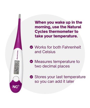 Natural Cycles Plan a Pregnancy Kit - 6 Month Subscription with Basal Thermometer | Ovulation + Pregnancy Tests | BBT Fertility Tracker (iOS & Android Compatible) - Buy Online on GoSupps.com