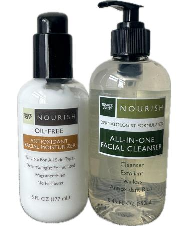 Trader joes Nourish Facial cleanser and moisturizer set - 1 of each iteam