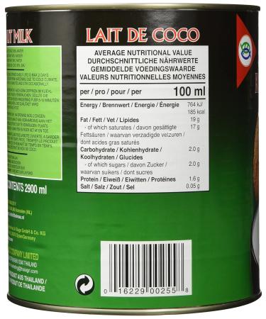 AROY-D Coconut Milk - 2900ml (2 Pack) for Cooking Baking Desserts Soups & Smoothies - Ideal for Cocktails - Buy Online on GoSupps.com