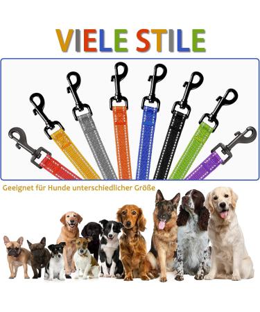 Demigreat Reflective Dog Leash - 3m/5m/10m/15m/20m | Robust Training Leash with Padded Handle for Small to Large Dogs - Violet - Buy Online on GoSupps.com