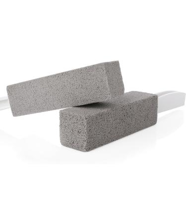 Vaily Eco-Friendly Toilet Cleaner Stone with Handle - Natural Cleansing Brushes for Bathroom & Kitchen - 2 Pack - Buy Online on GoSupps.com