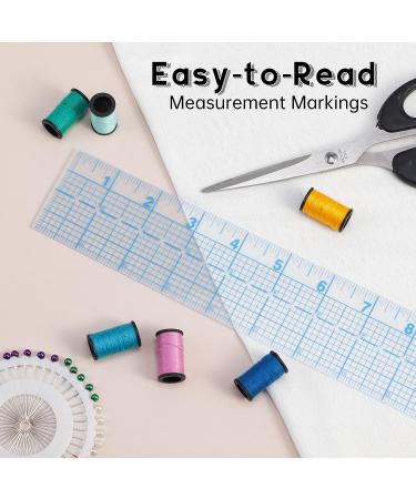 2x18 inch See-Thru Sewing Clear Ruler - Accurate Positioning and Marking - Buy Online on GoSupps.com