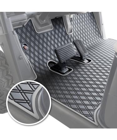 Xtreme Mats EZGO RXV Golf Cart Mat, Full Coverage Golf Cart Floor Liner Mat - Only Fits EZGO RXV (2008-2022) & 2Five (2009+) - Black with Grey Trim EZGO RXV/2Five (Prior to 2023) Grey Trim