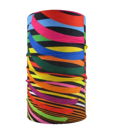 HeadLOOP multifunctional scarf colorful stripes loop tube scarf scarf headscarf microfiber