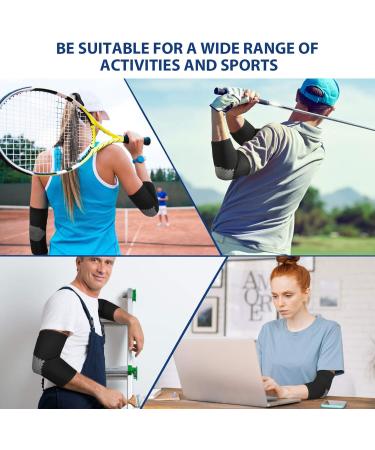 AVIDDA Elbow Support Sleeve for Men Women - Compression Arm Brace for Tennis Golfers Arthritis Pain Relief - Black, Size S - Buy Online on GoSupps.com