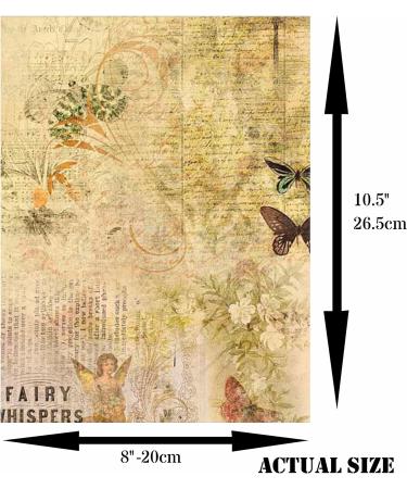 6-Pack Mixed Overlay Rice Paper 8 x 10.5 inch | Mulberry Paper Images for Decoupage Crafts & Collage Art - Buy Online on GoSupps.com