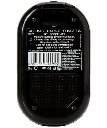 Max Factor Facefinity Compact Foundation SPF20-01 Porcelain - Long-lasting Coverage with Sun Protection - Buy Online on GoSupps.com