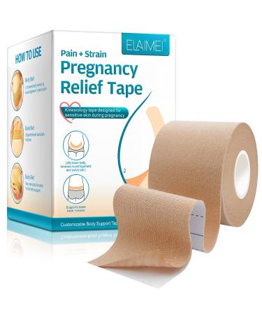Tiuedu Pregnancy Tape Maternity Belly Support Tape Pregnancy Belt for Women- 2 Rolls
