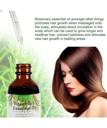 Organic Rosemary Oil for Hair Growth and Skin Care - 120ml Pure Essential Oil for Hair Loss Treatment - Buy Online on GoSupps.com