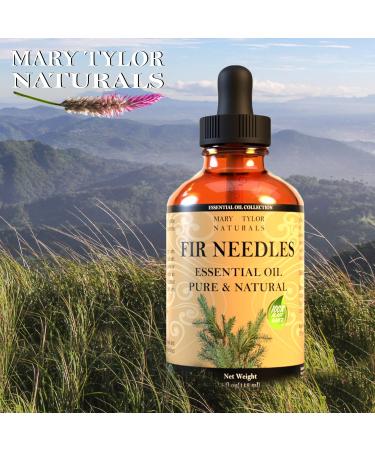 Fir Needle Essential Oil (4 oz) Premium Therapeutic Grade 100% Pure and Natural Perfect for Aromatherapy and Much More by Mary Tylor Naturals Amber - Buy Online on GoSupps.com