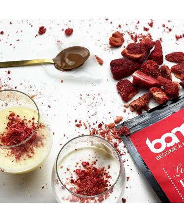 BAM Freeze-dried strawberries 40 g natural fruits perfect desserts rich taste - Buy Online on GoSupps.com