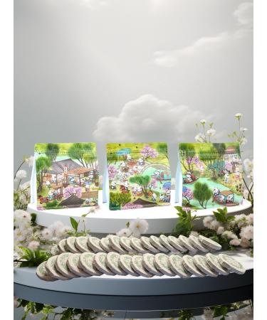 Puerh Green Tea Gedeng Mountain 8g Tablets Pack of 10