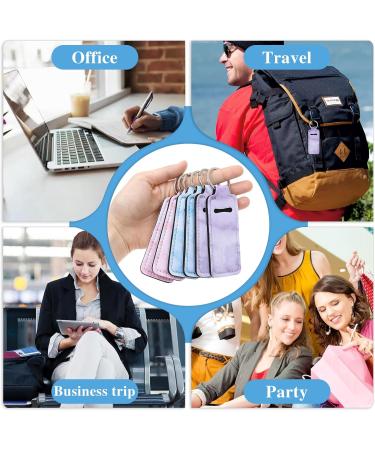Buy Prasacco 6 Pieces Marble Chapstick Holder Keychain | Stylish Lip Balm & Lipstick Sleeves for Women | Travel Accessories & Safeguard Pouch - Buy Online on GoSupps.com