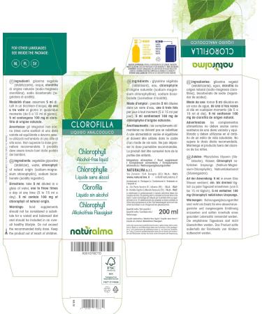 Naturalma Chlorophyll Liquid 500ml - Alcohol-Free Vegan Food Supplement - Buy Online on GoSupps.com